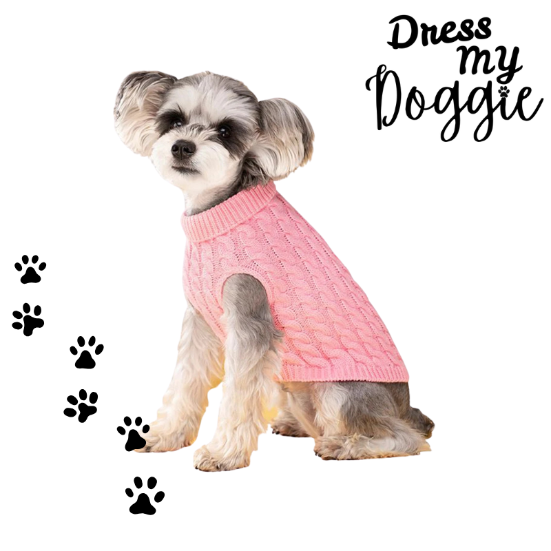 “Too Cute To Be Cold” Knitted Dog Jumper
