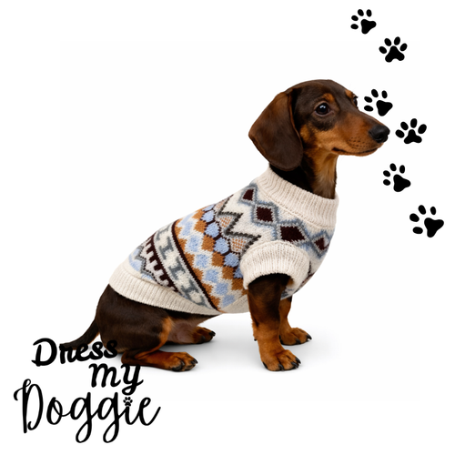 "Cosy Cabin" Knitted Dog Jumper