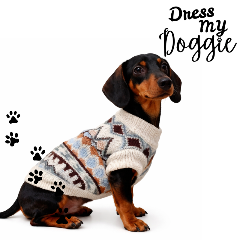 "Cosy Cabin" Knitted Dog Jumper