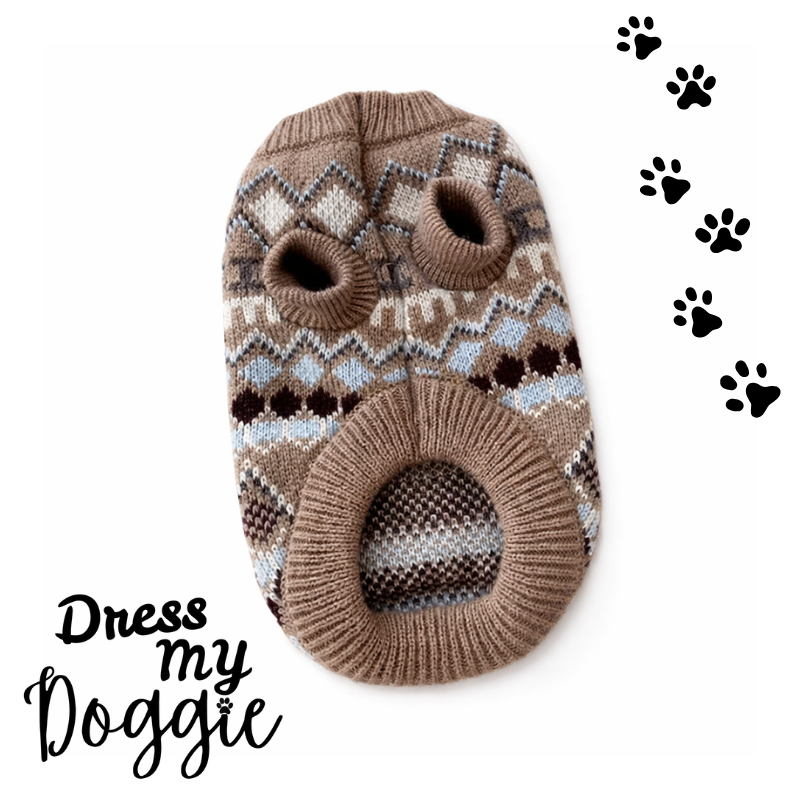 "Cosy Cabin" Knitted Dog Jumper