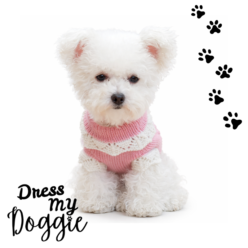 "Daisy Dreams" Knitted Dog Jumper