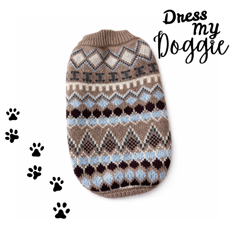 "Cosy Cabin" Knitted Dog Jumper